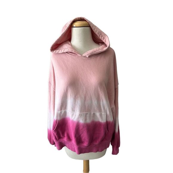 Wildfox Tops - Wild Fox pink tie dye hoodie sz large